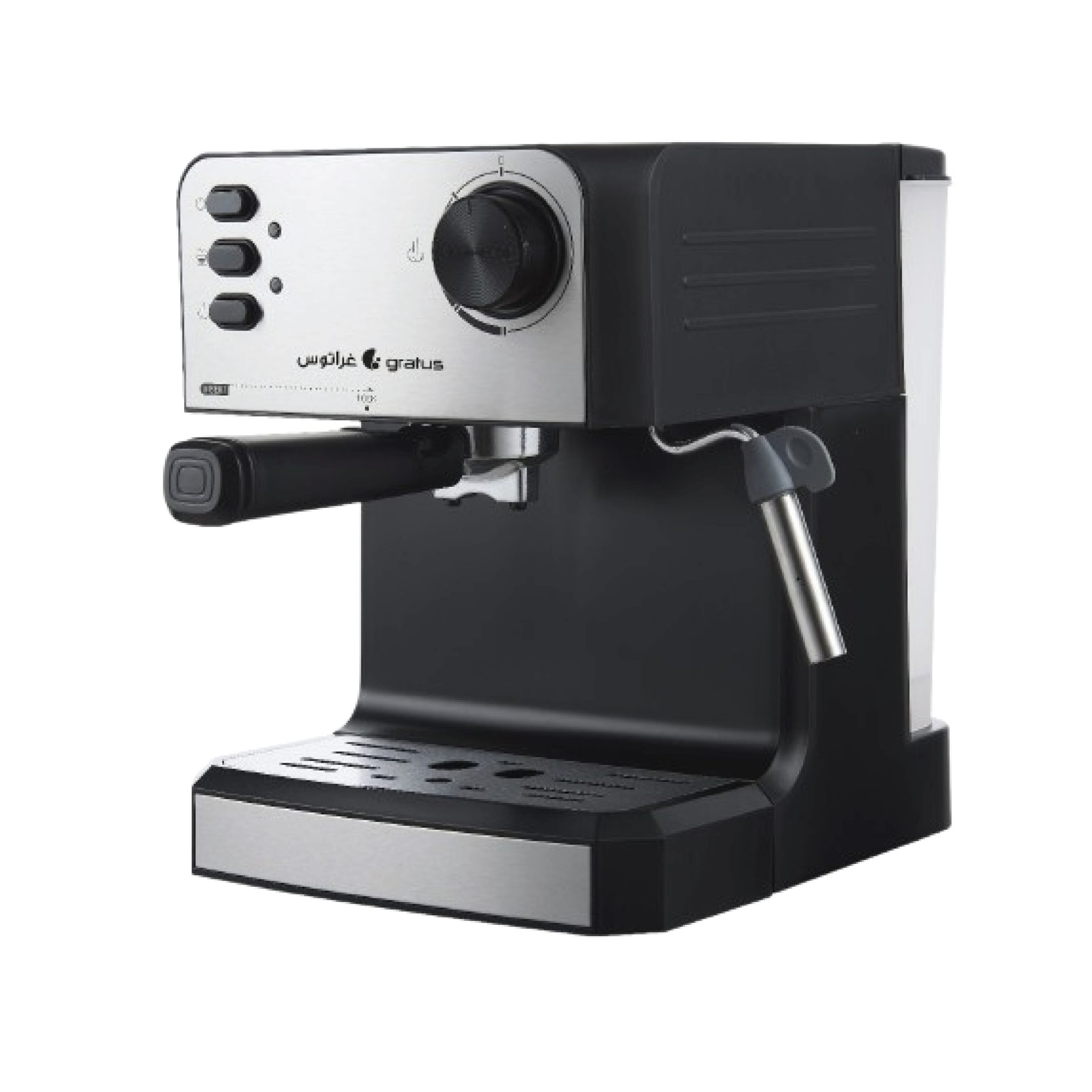 Gratus Semi-Automatic Espresso Coffee Machine | 20-Bar High-Pressure Pump | 1.6L Water Tank | GCM619EXFS - Expresso Machine by Gratus
