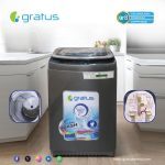 Gratus 22 KG Fully Automatic Top Load Washing Machine | 10 Wash Programs | Active Wash System | Stain Master Technology | Transparent Glass Lid | GFT22AKCDX1 image 4