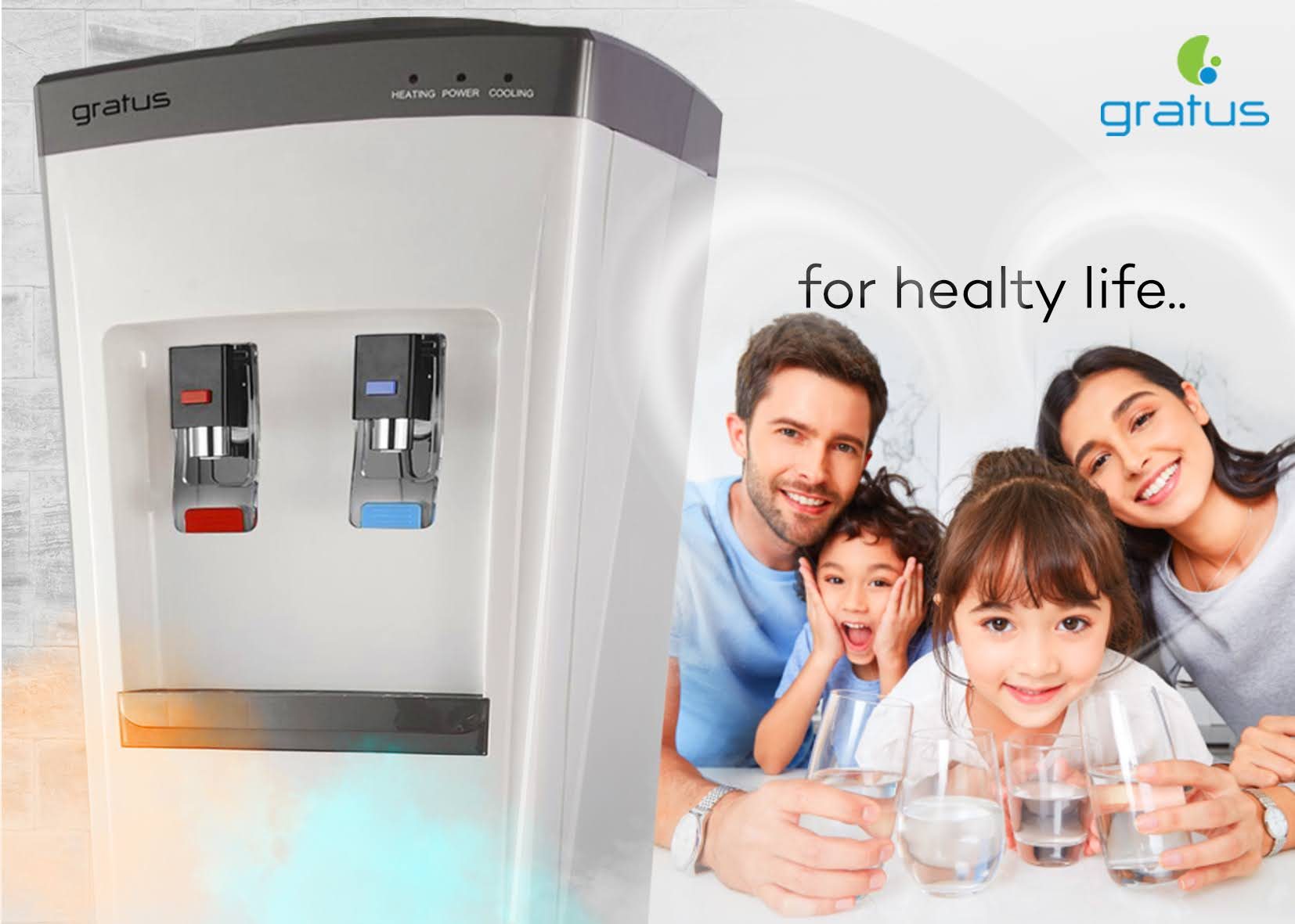 Gratus Hot & Cold 2 Tap Floor Standing Top Loading Water Dispenser | Compressor Cooling | Stainless Steel Hot Water Tank | 1-Year Full & 2-Year Compressor Warranty | GRWD-101 2 image 4