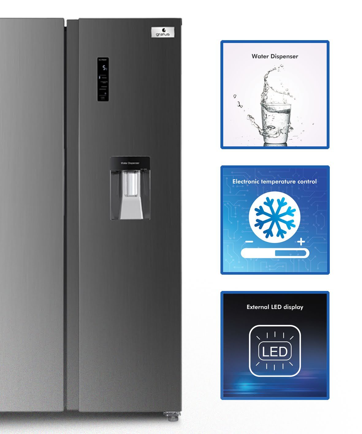 Gratus Frost-Free Refrigerator image 5