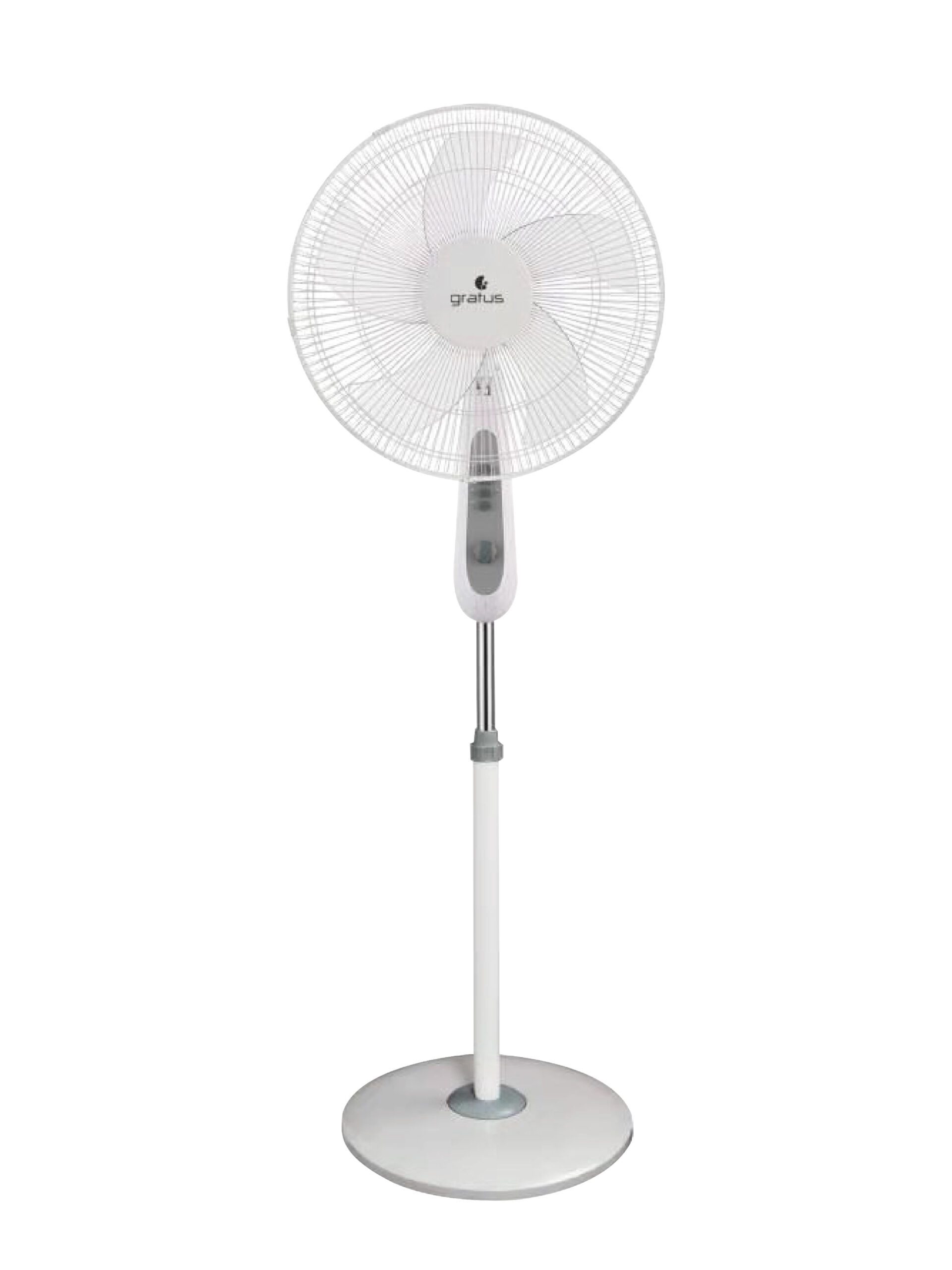 Gratus 16 Inch Pedestal Stand Fan 45W with 5 AS Blades & 2-Hour Timer – GRSF20121HAHC - Fan & Evaporative Coolers by Gratus