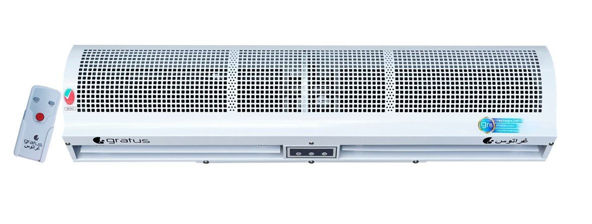 Gratus 200 cm Cross Flow Air Curtain with Wireless Remote Controller