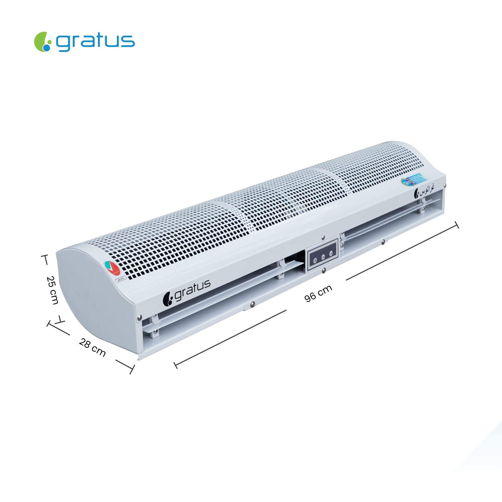 Gratus 90 cm Cross Flow Air Curtain with Sensor image 3