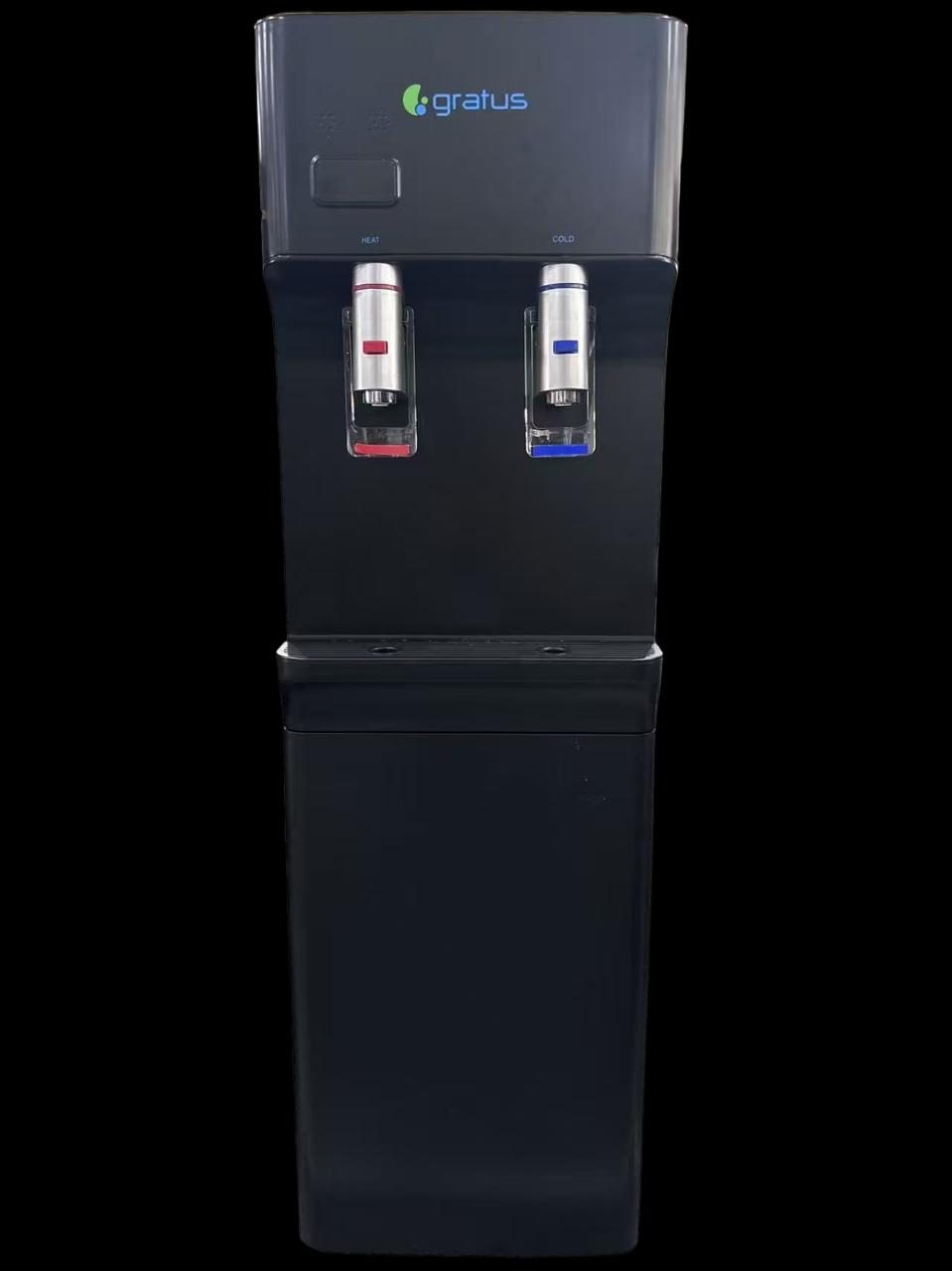 Gratus Hot & Cold 2 Tap Floor Standing Top Loading Water Dispenser With Refrigerator - Water Dispenser by Gratus