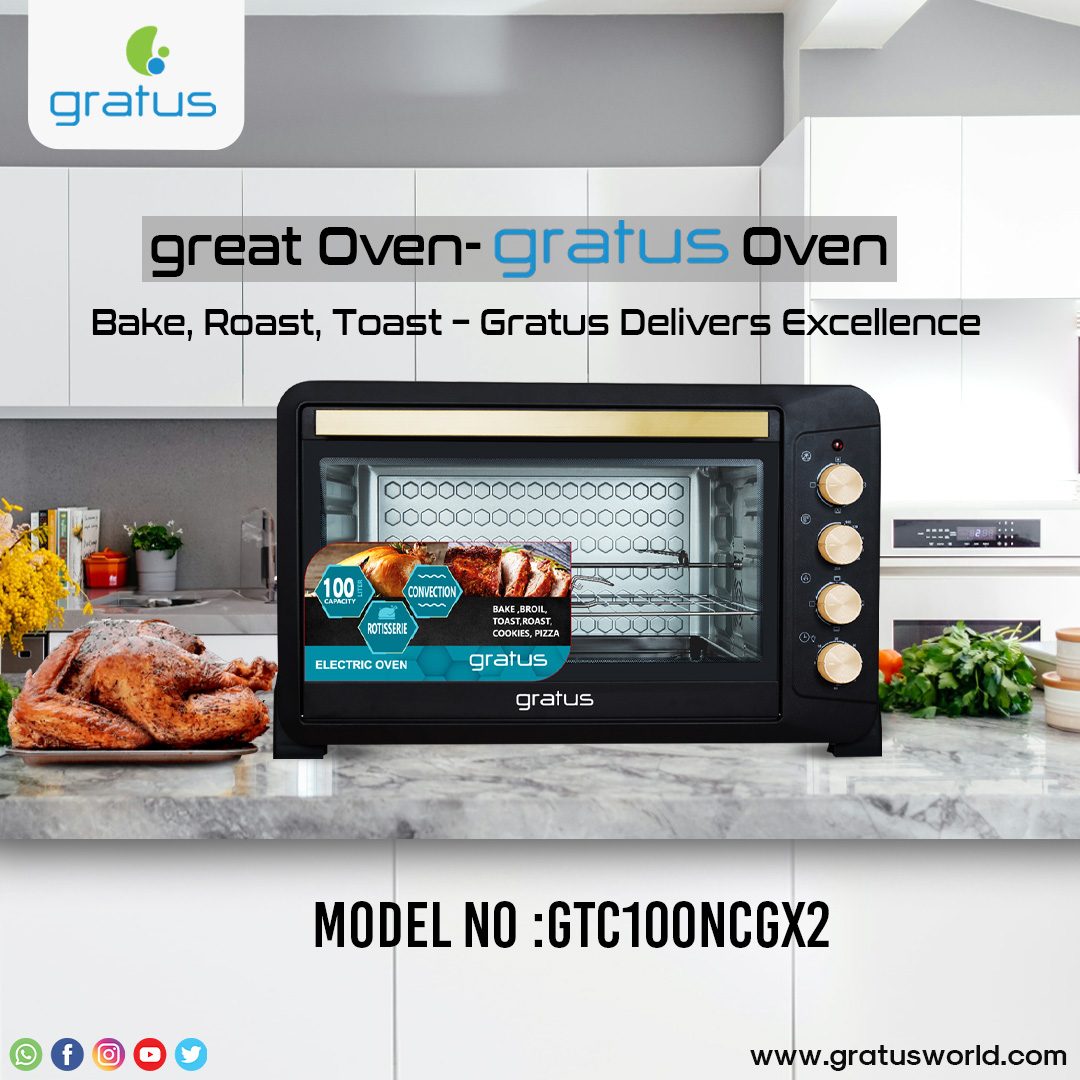 Gratus 100L Electric Oven Toaster Grill with Rotisserie image 3