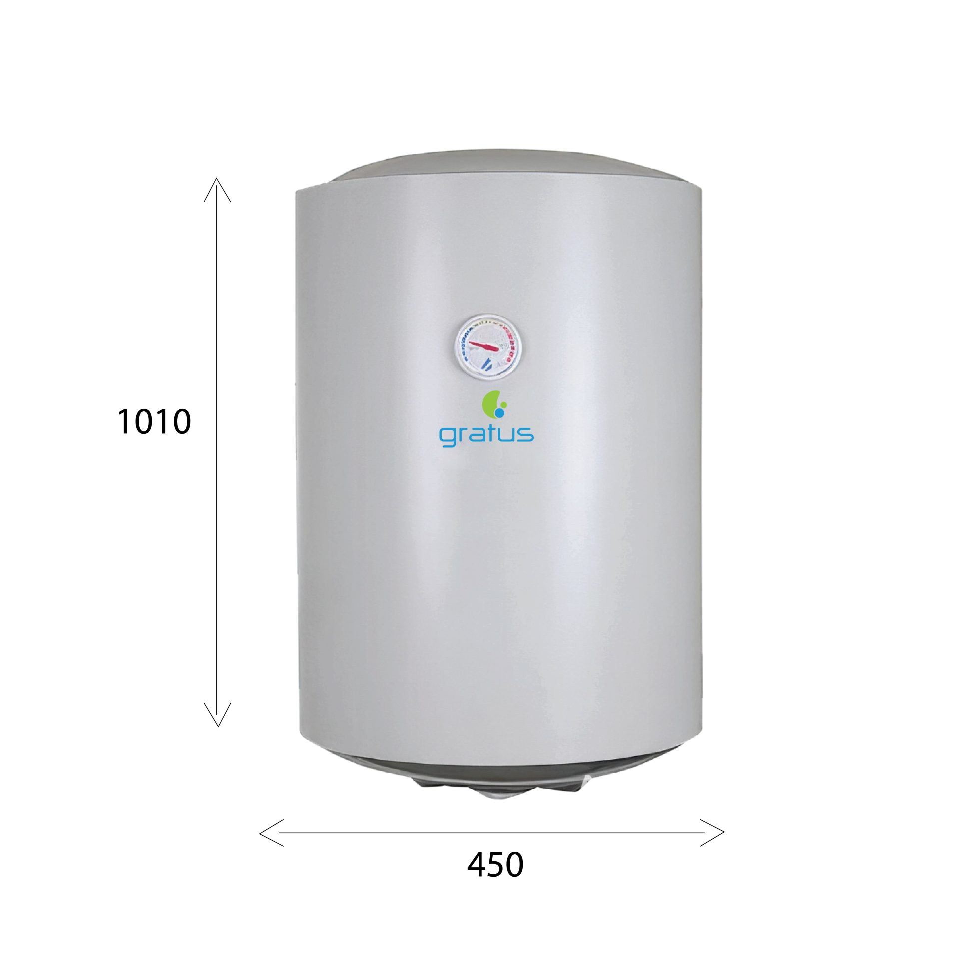 Gratus 100L Vertical Electric Water Heater | 1500W | Glass Enamel Tank | White | SWHE-100V image 3