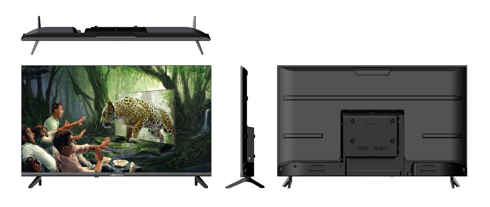 Gratus 43-Inch QLED Full HD Smart TV | Android 14 | Frameless Design | Built-in DVB-T2/S2 | LT43Q24H image 11