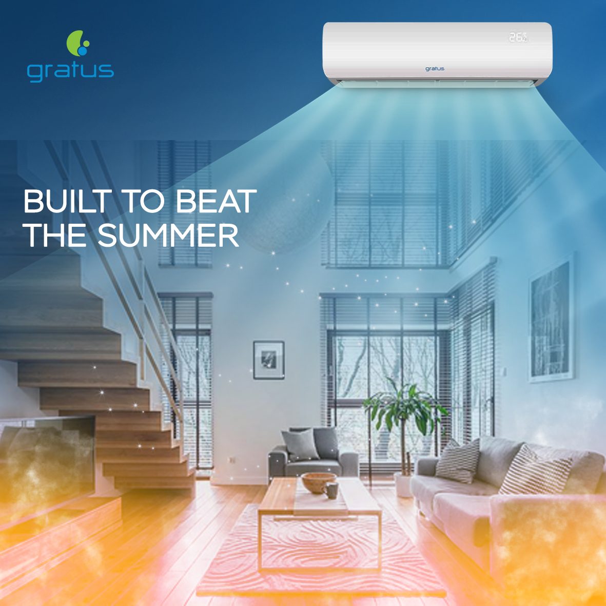 GRATUS 2.5 Ton Split Air Conditioner ROTARY TYPE image 7