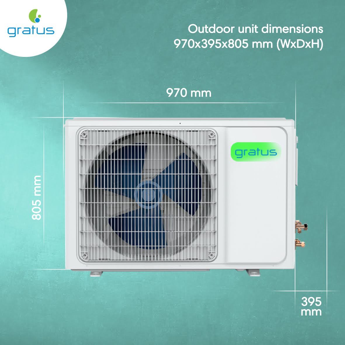 Gratus 2.5 Ton 4-Way Split Air Conditioner | 32 product detail image