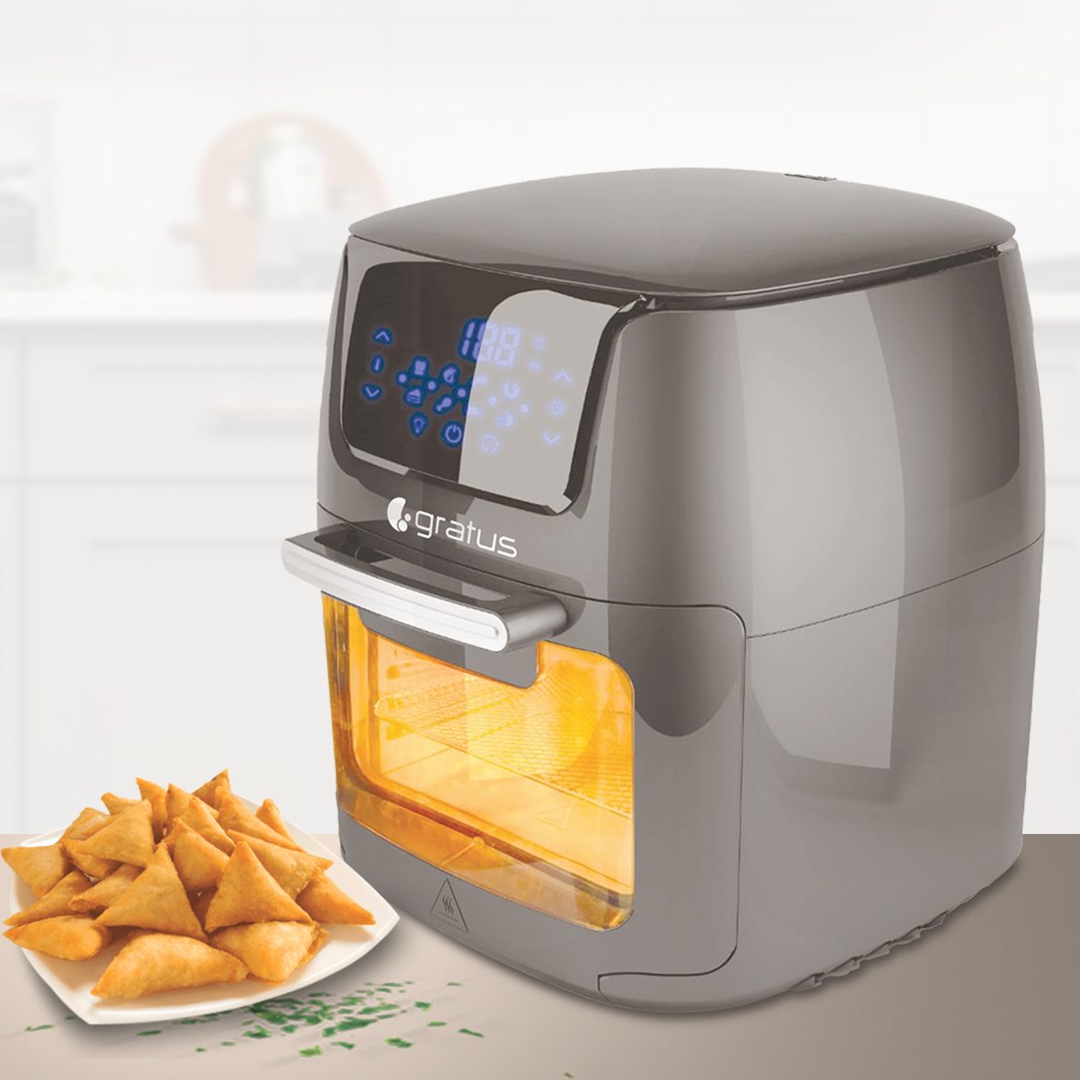 Gratus 12L Digital Air Fryer with LED Touch Display - Oven by Gratus
