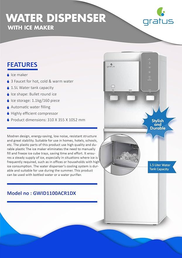 Gratus Water Dispenser Hot image 3