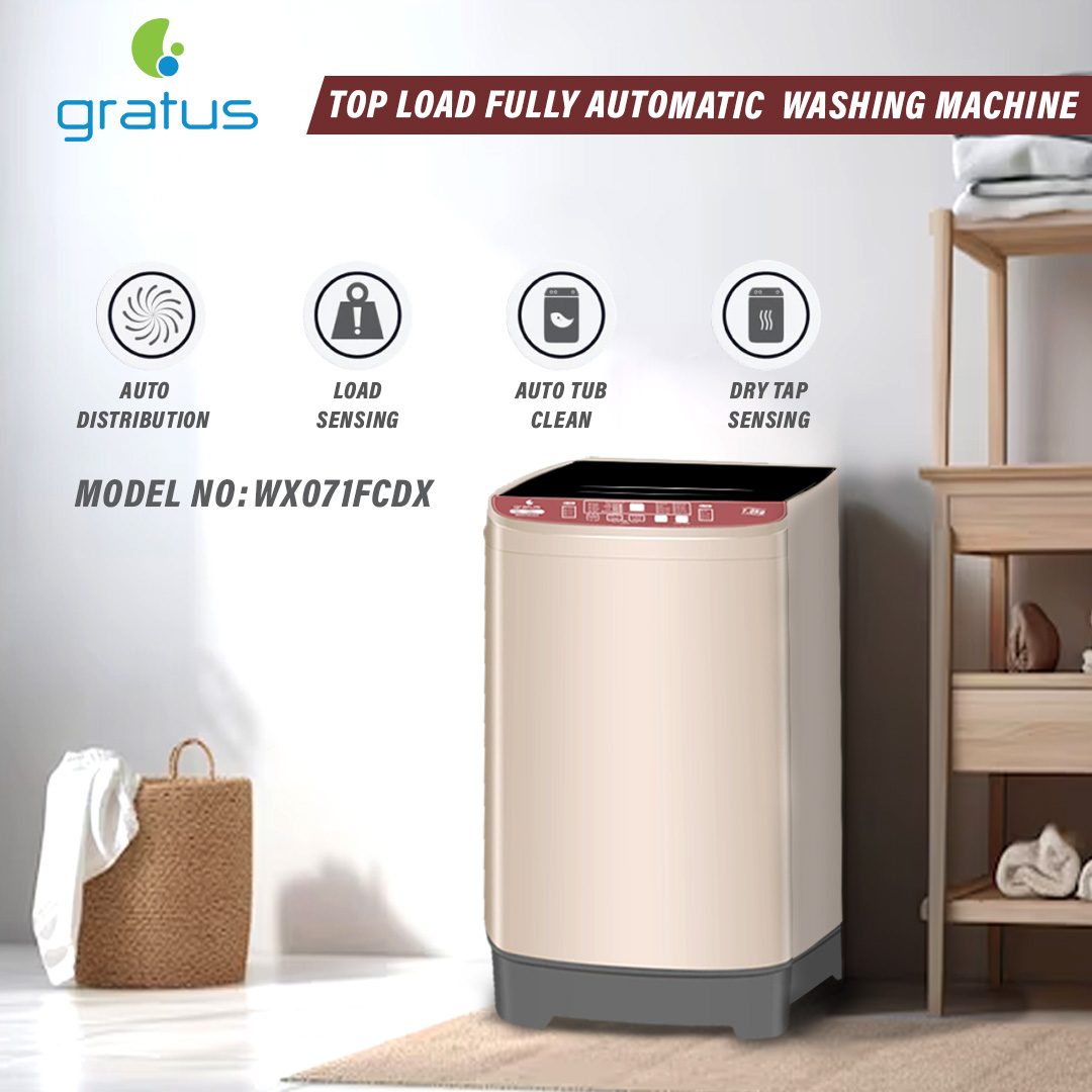 Gratus 7 KG Fully Automatic Top Load Washing Machine product detail image