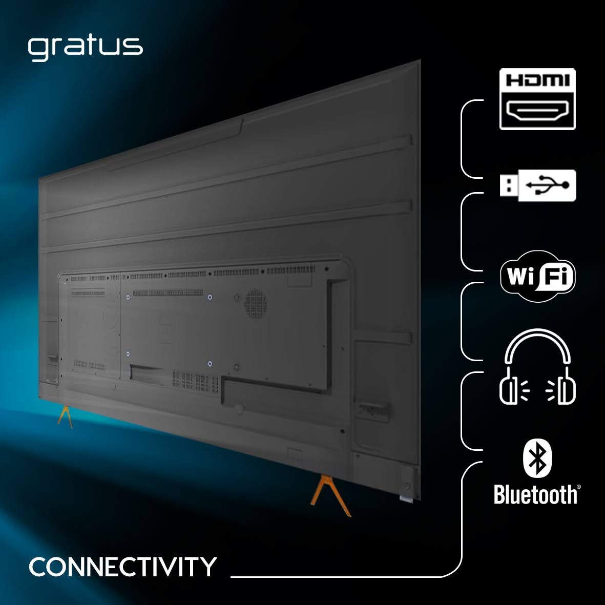 Gratus 55 Inch WebOS Powered 4K Edgeless UHD LED Smart TV with ThinQ AI image 8