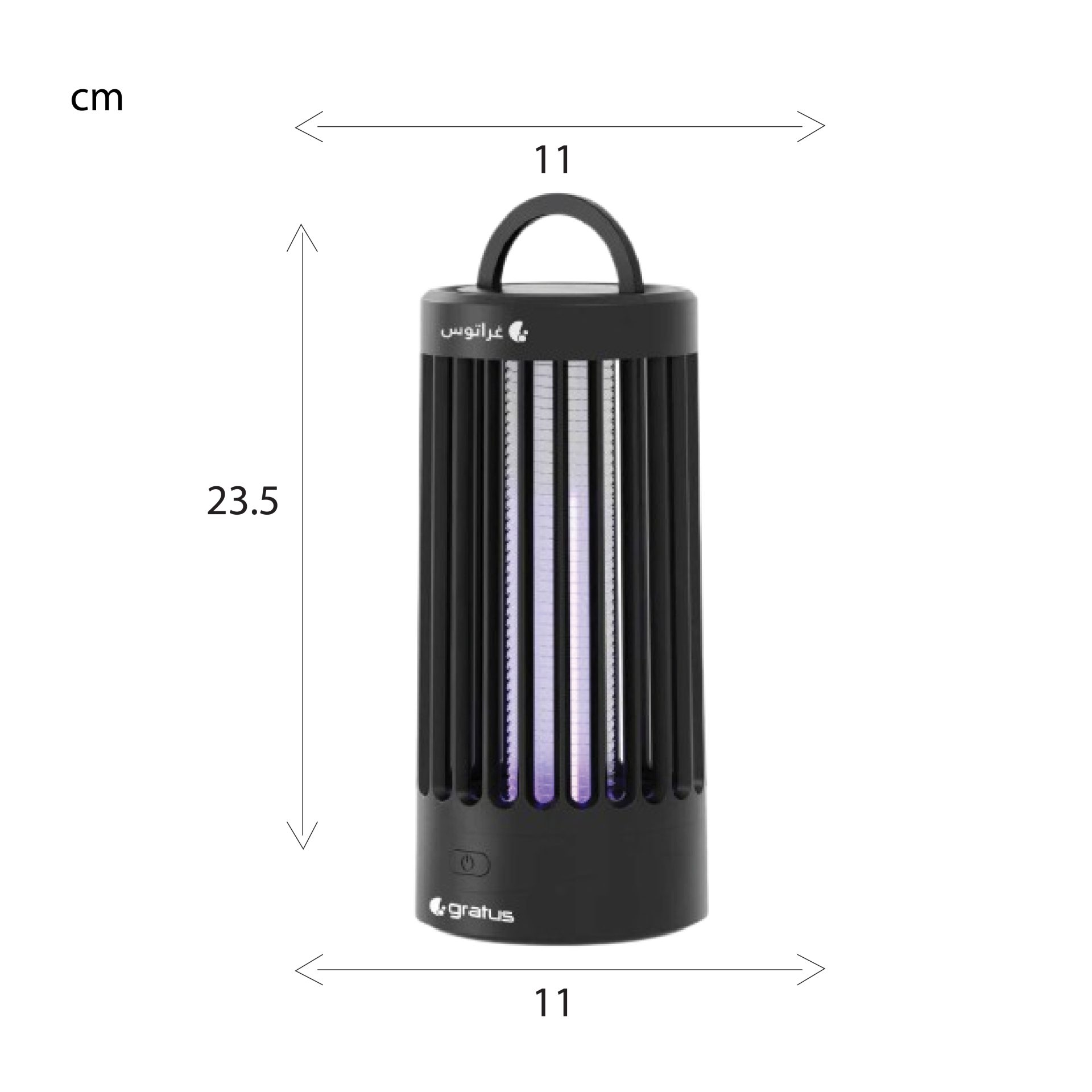 Gratus Rechargeable Insect Killer with LED Light & 2500mAh Battery | Mosquito Killer Lamp Model IK614HC image 3