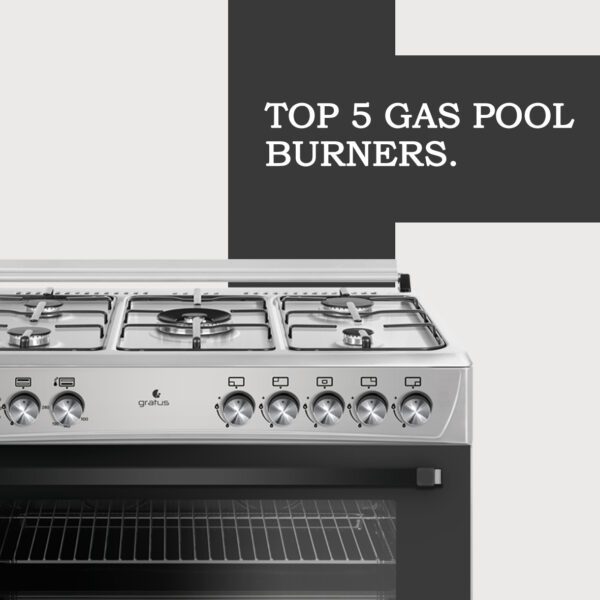 Gratus 90×60 cm Full Safety Free Standing Gas Cooker with 5 Euro Burners – GGR952FSS2 image 7