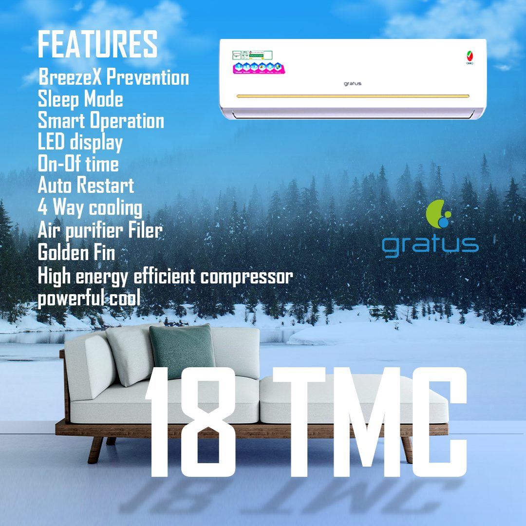 GRATUS 1.5 Ton Split Air Conditioner ROTARY TYPE image 5