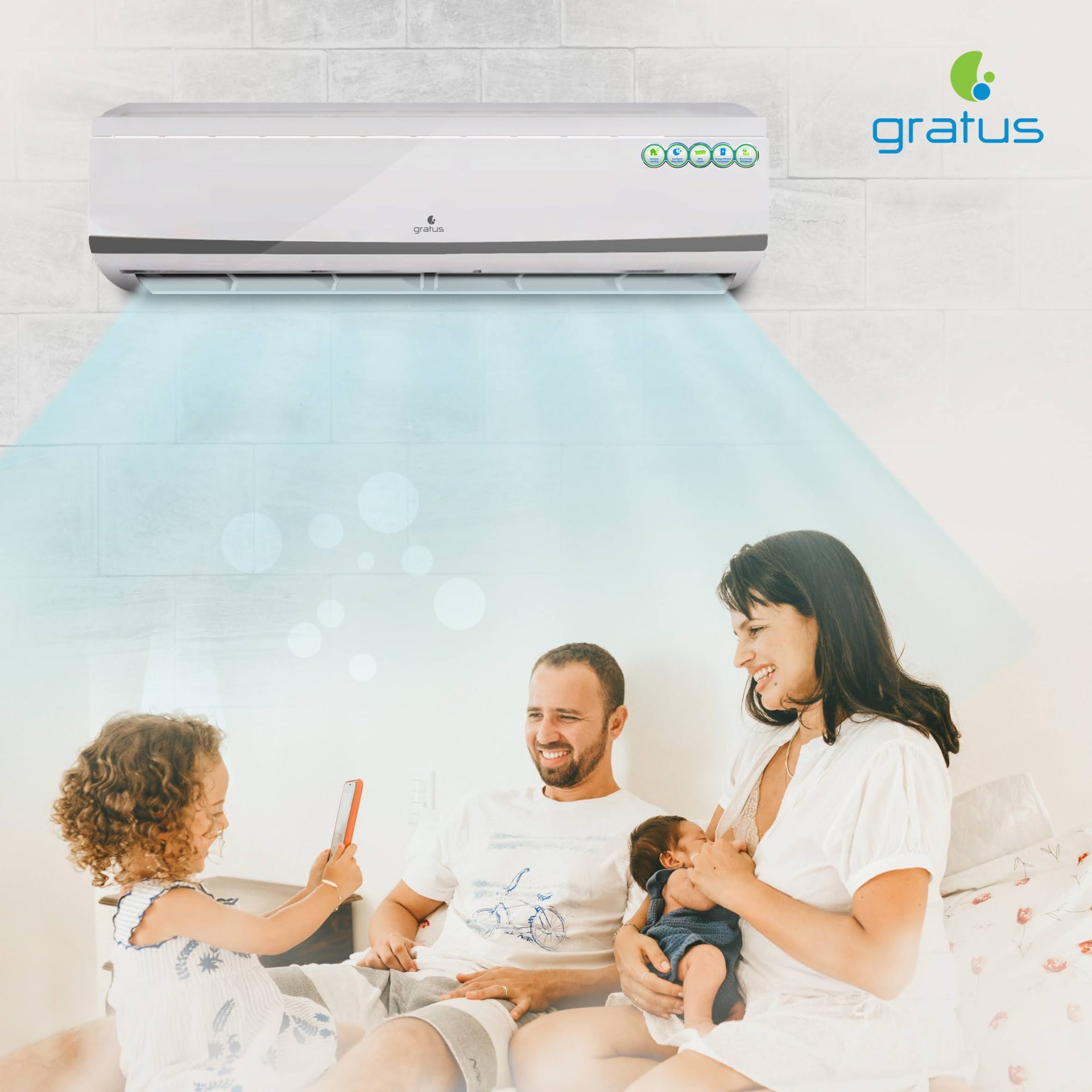 Gratus 36000 BTU 3 Ton Split Air Conditioner | Heavy-Duty Piston Compressor | R410A Refrigerant | GSACP36VX1 image 5