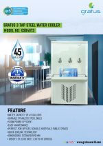 Gratus 3 Tap 45 Gallons Stainless Steel Commercial Water Cooler image 5