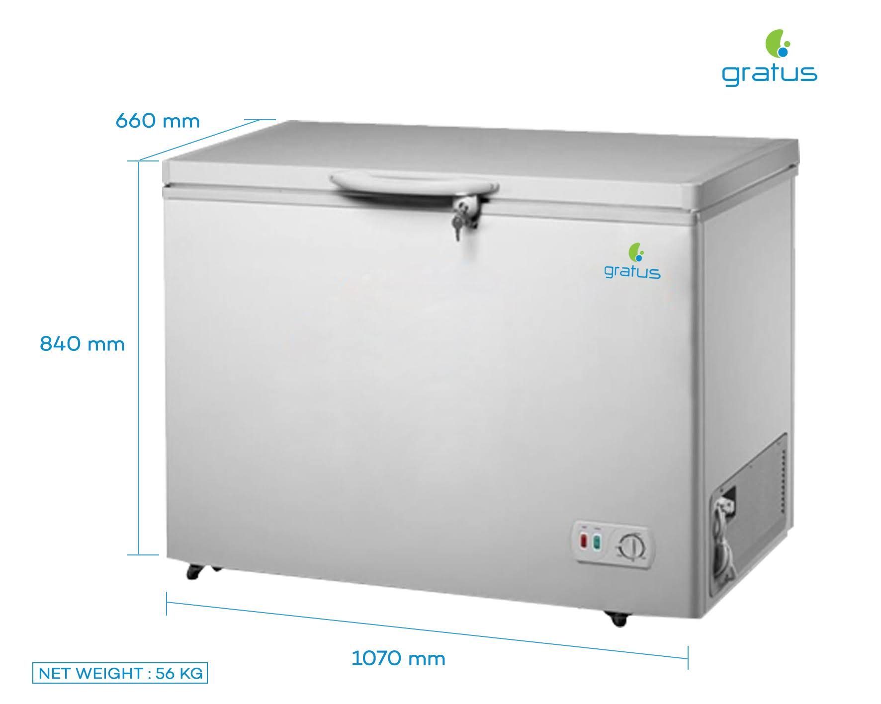 Gratus 350L Tropicalized Chest Freezer with Internal LED image 7