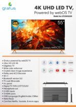 Gratus 65" WebOS Powered 4K UHD Edgeless Smart LED TV with ThinQ AI image 5