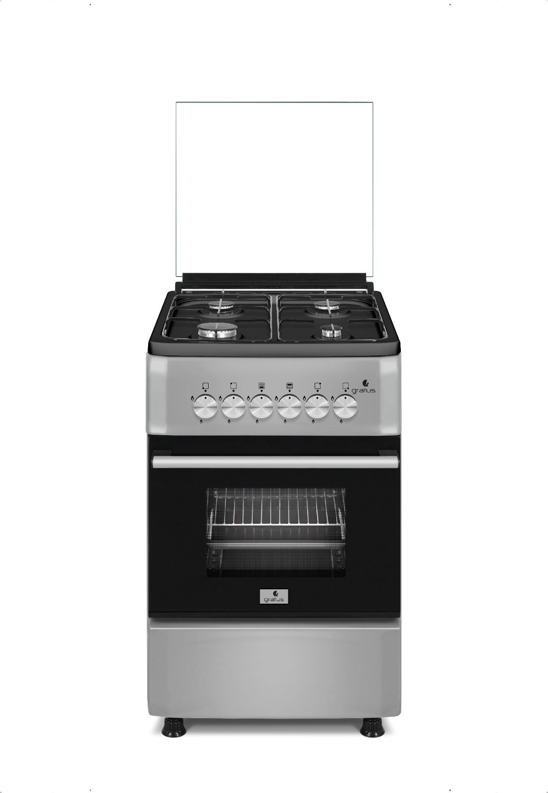 Gratus 50×50 Freestanding Cooker with 2 Gas Burners