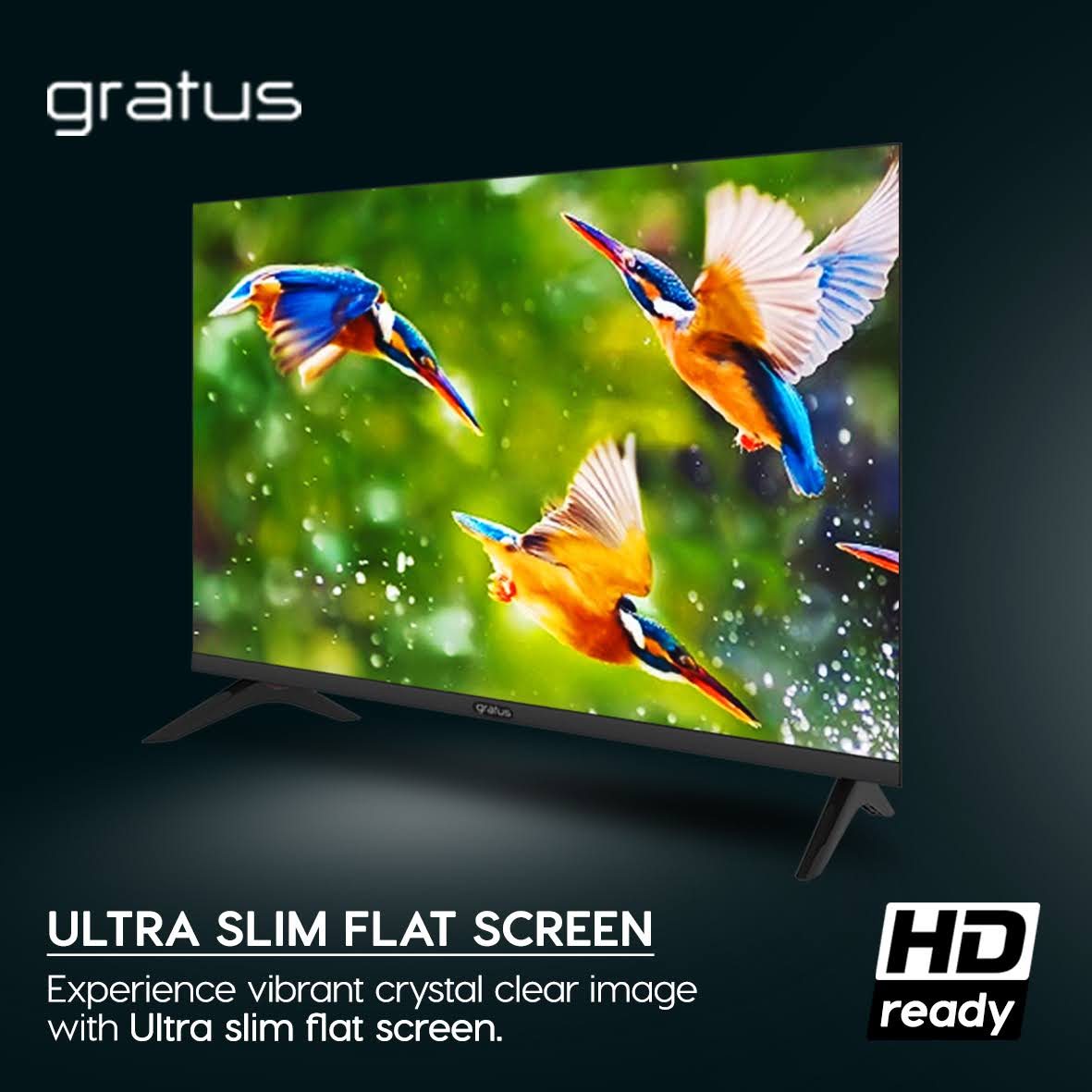 Gratus 43-Inch QLED Full HD Smart TV | Android 14 | Frameless Design | Built-in DVB-T2/S2 | LT43Q24H image 6