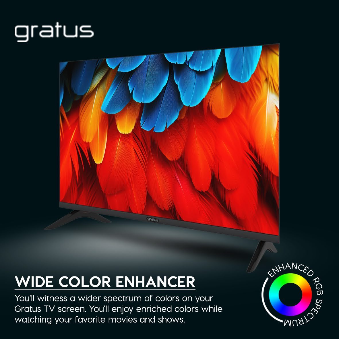 Gratus 100″ QLED Google powered 4K Edgeless UHD SMART TV with ThinQ AI image 7