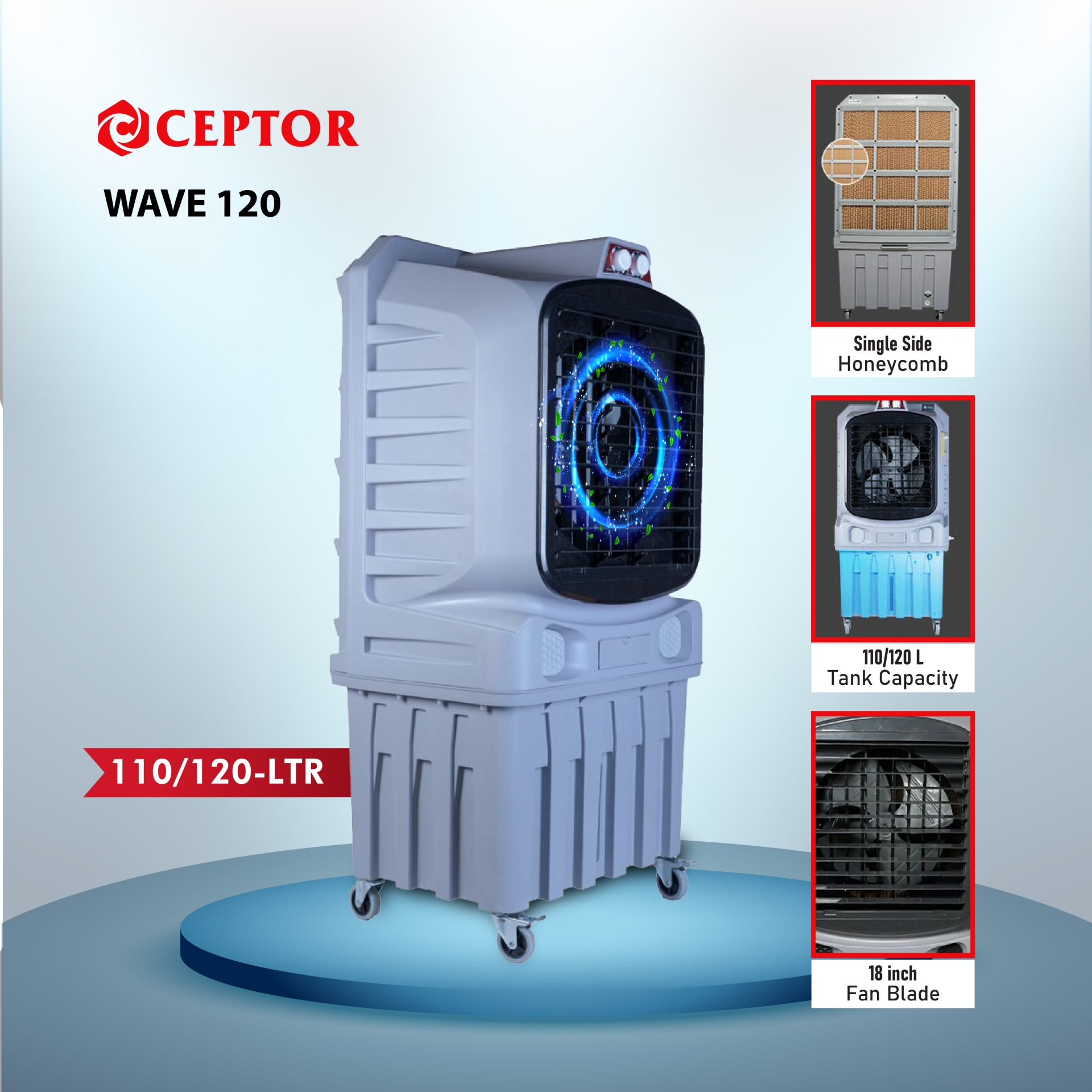 Gratus Wave120 Super Desert Air Cooler product detail image