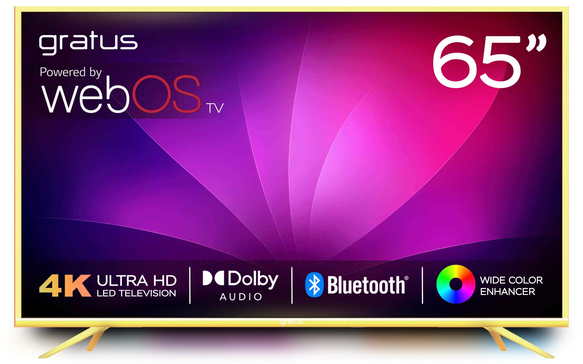 Gratus WebOS Powered 65" 4K UHD LED Smart TV with ThinQ AI - Television by Gratus