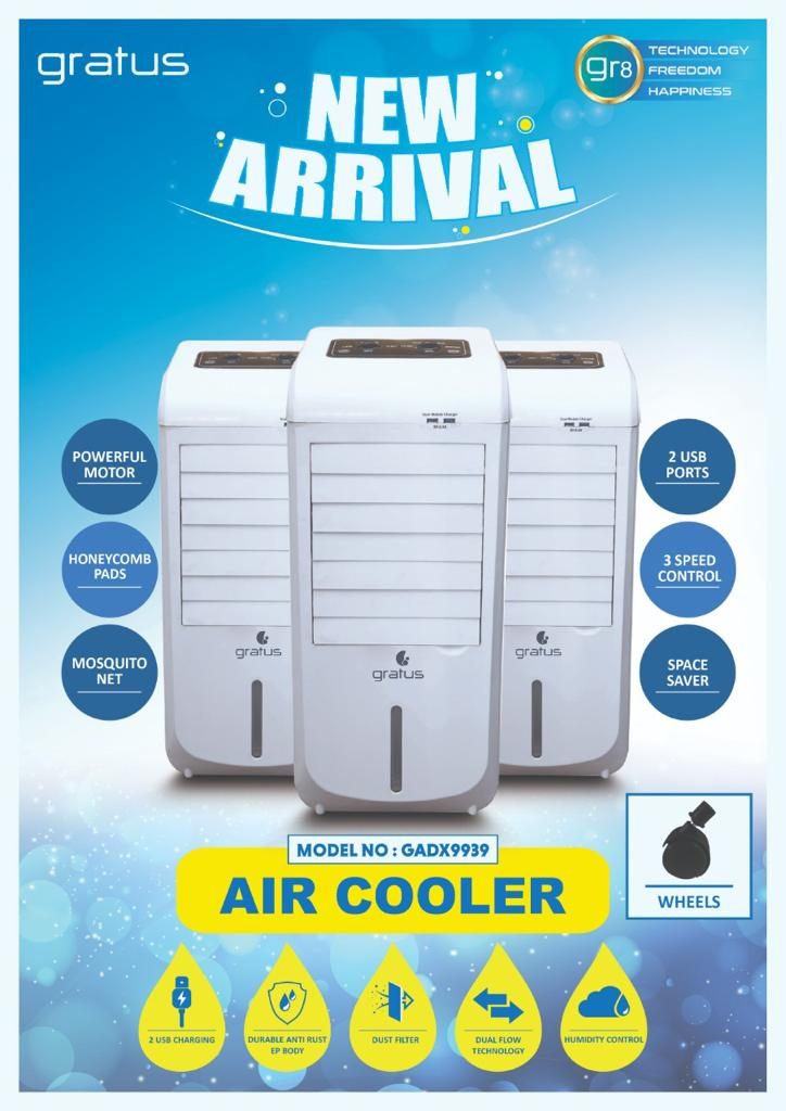Gratus Baarid Series 15L Air Cooler with Dual Flow Technology image 4