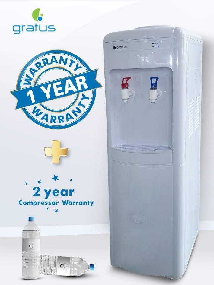 Gratus Hot & Cold 2 Tap Floor Standing Top Loading Water Dispenser with Cabinet | Compressor Cooling | 1-Year Full & 2-Year Compressor Warranty | GWD102AWDX image 5