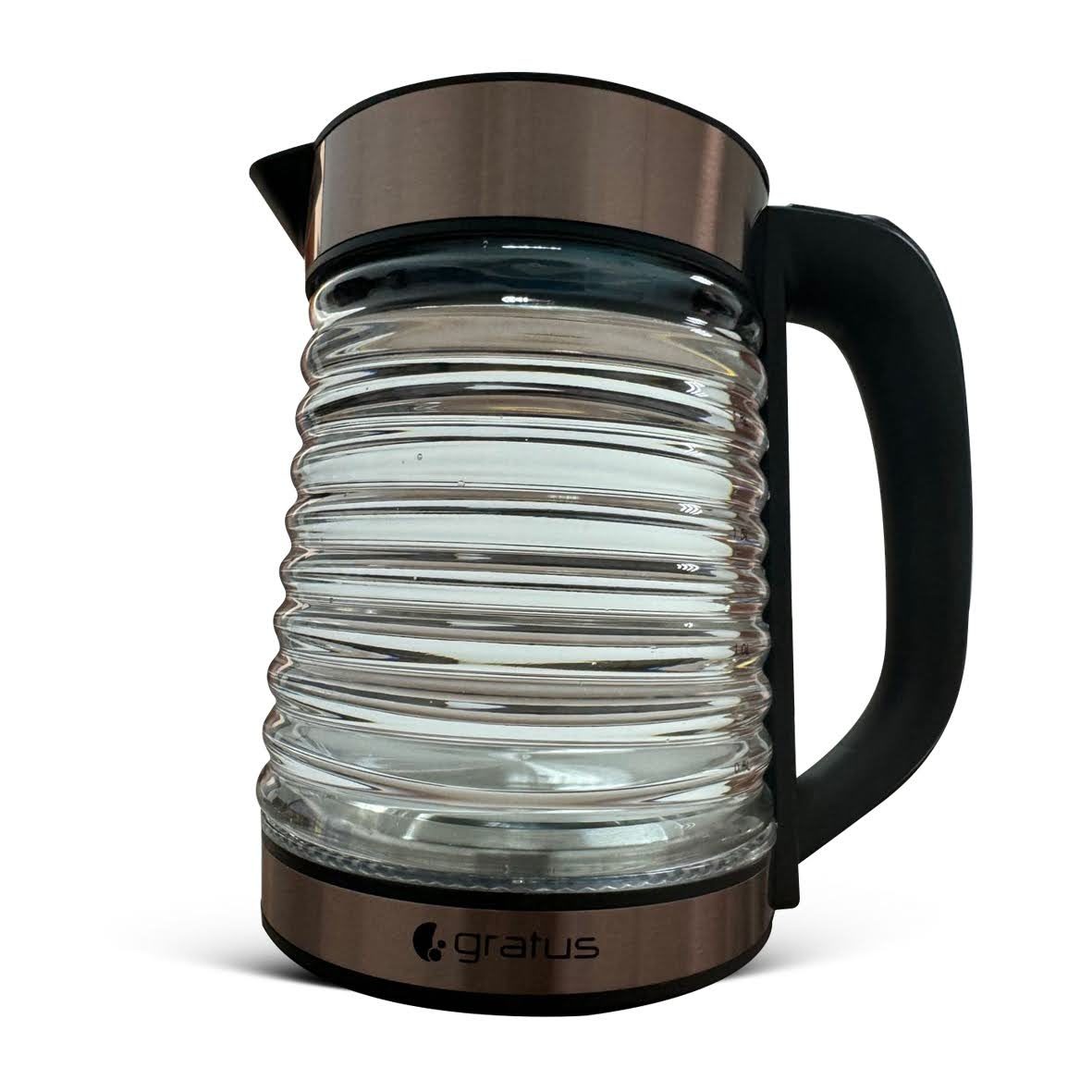 Gratus 1.8L Premium Borosilicate Glass Electric Kettle with 360° Cordless Base product detail image