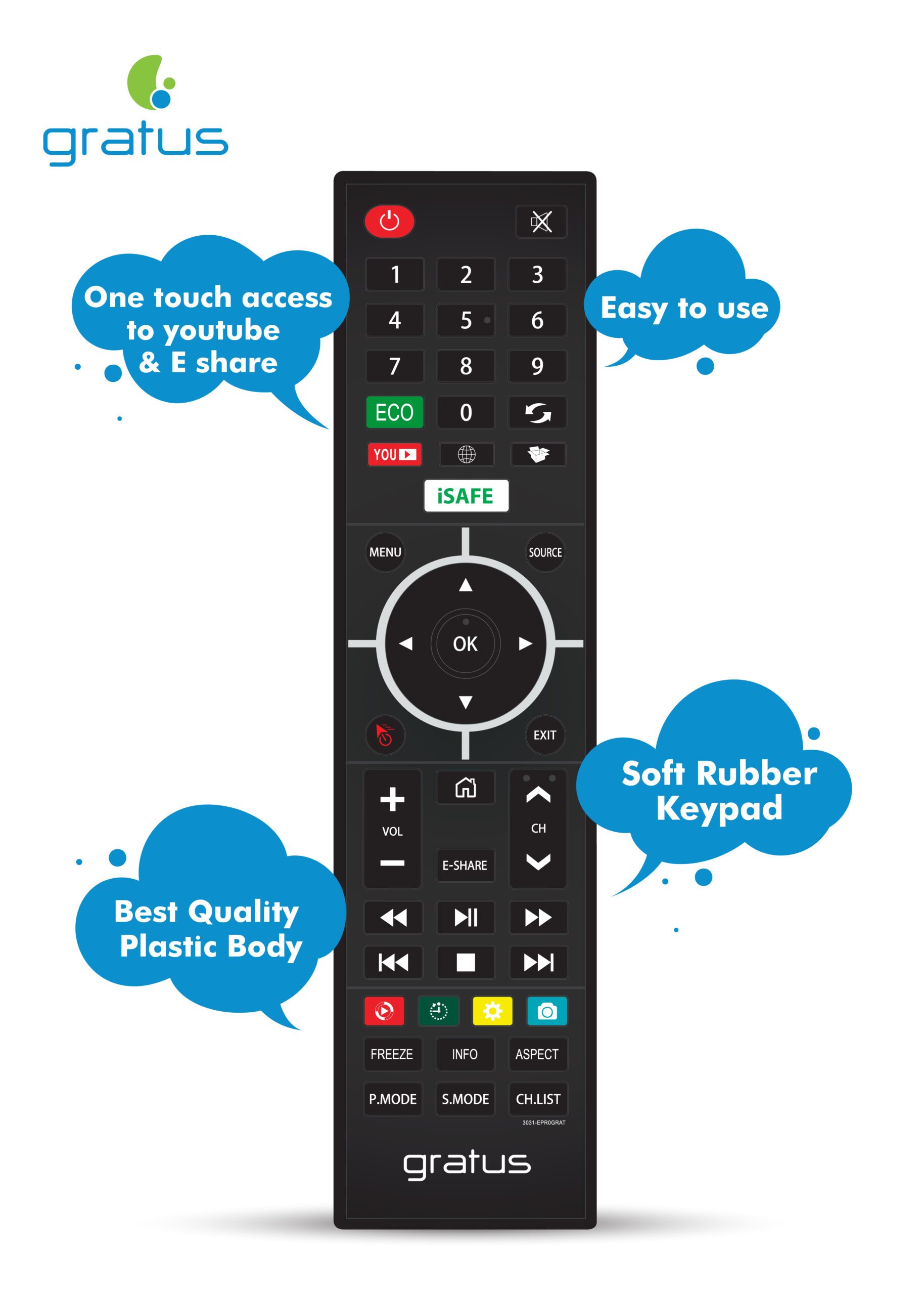 Gratus 32" HD Smart LED TV with Android 9.0 image 5
