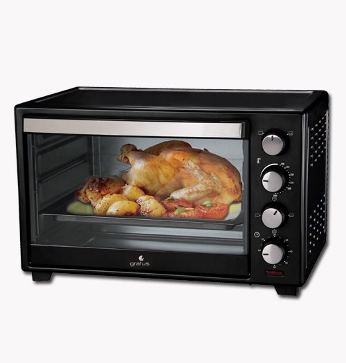 Gratus 60L Electric Oven Toaster Grill with Rotisserie - Oven by Gratus