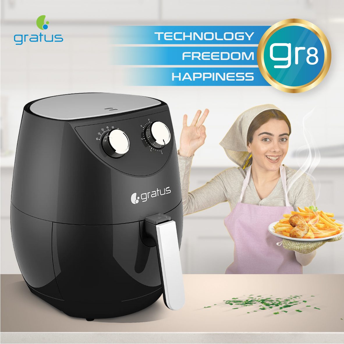Gratus 3.5L Air Fryer product detail image