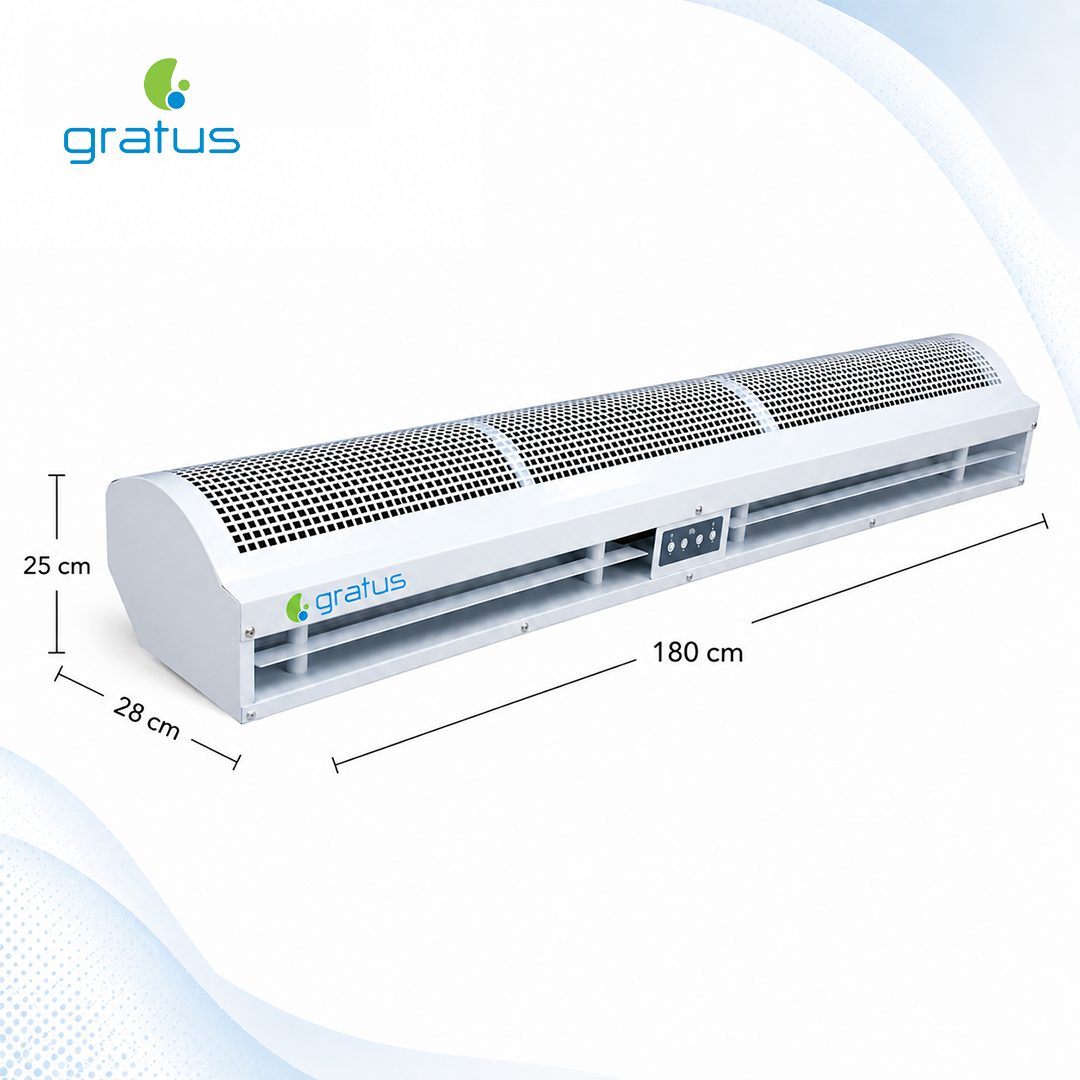 Gratus 180 cm Cross Flow Air Curtain with Wireless Remote Controller image 7