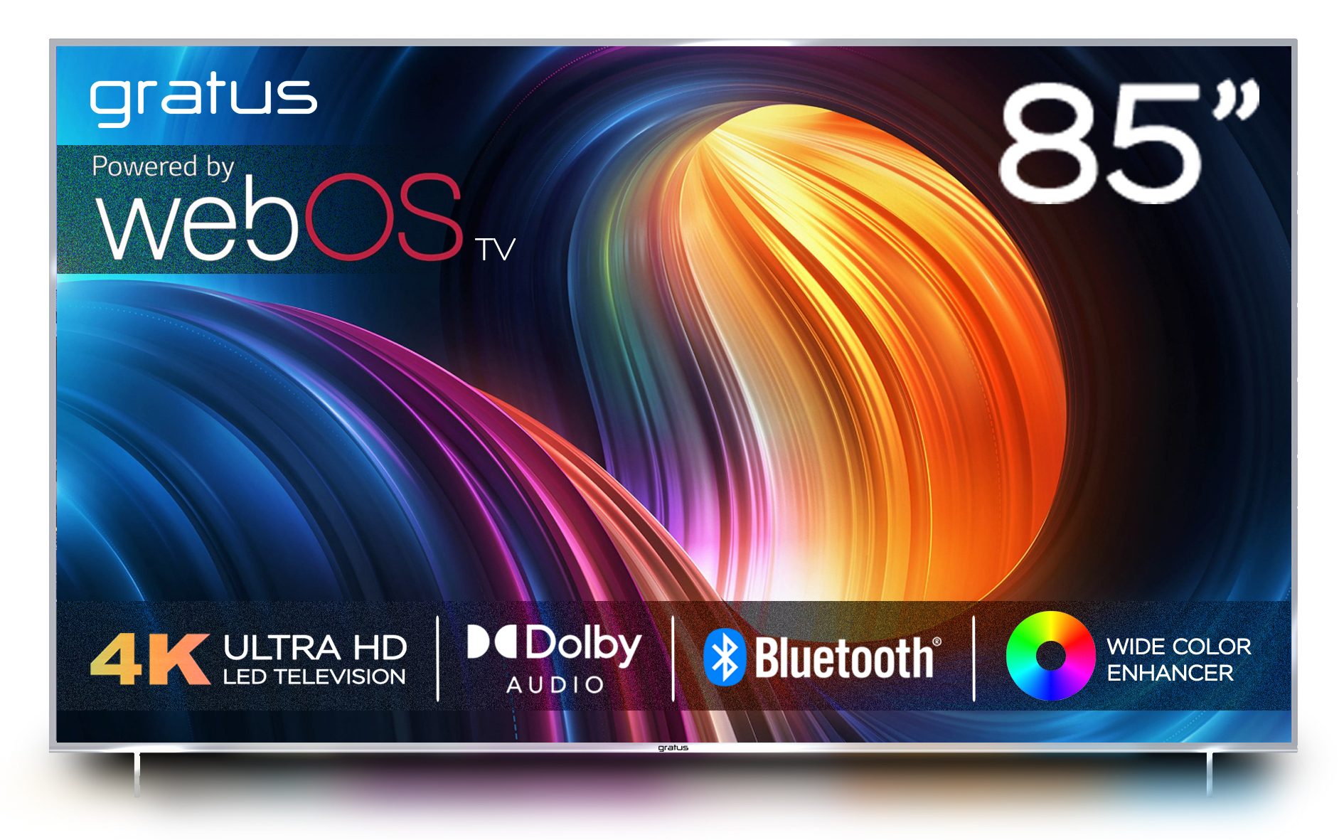 Gratus WebOS Powered 4K UHD 85" LED Smart TV with ThinQ AI - Television by Gratus
