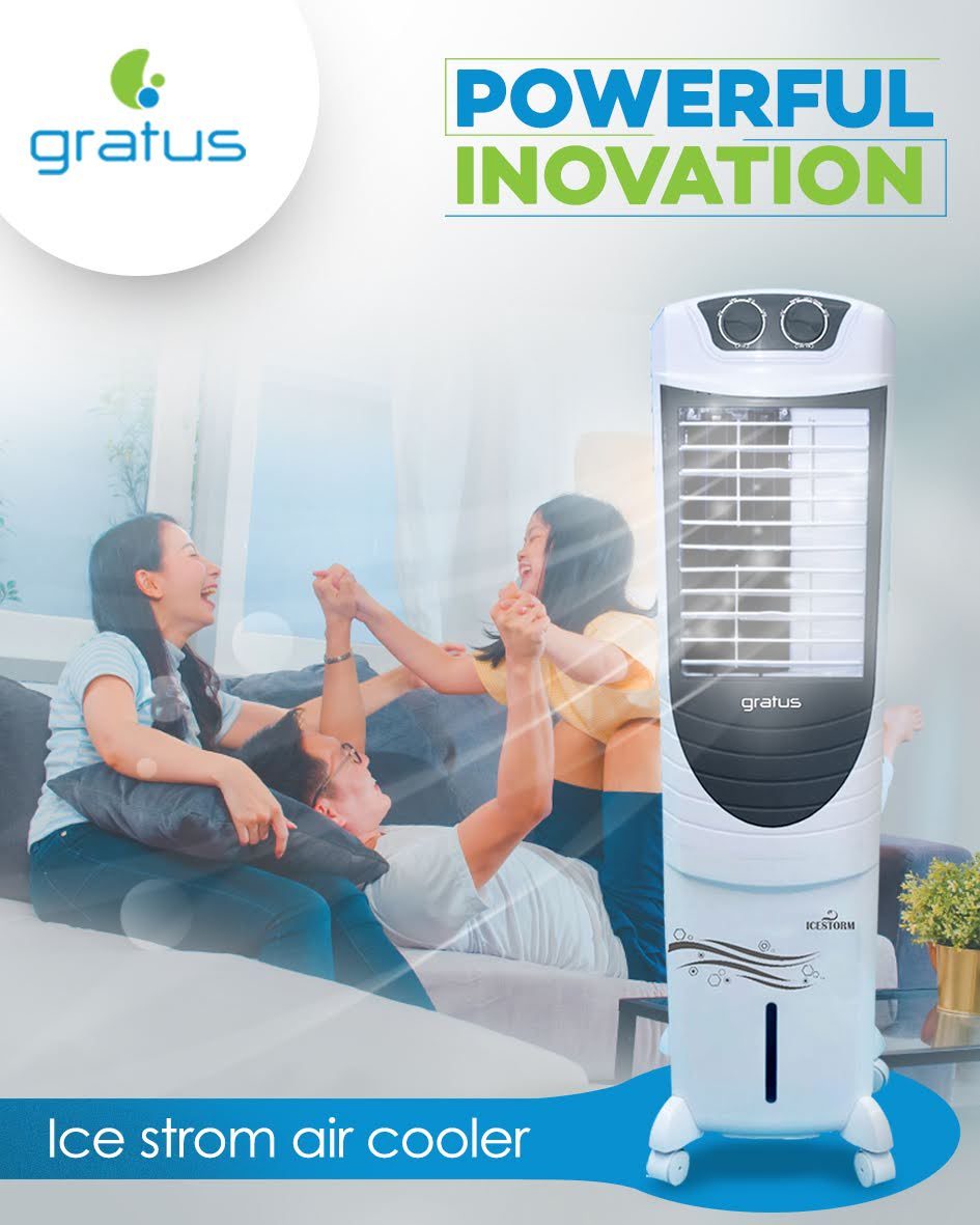 Gratus 35L ICESTORM35 Air Cooler with Ice Chamber image 6