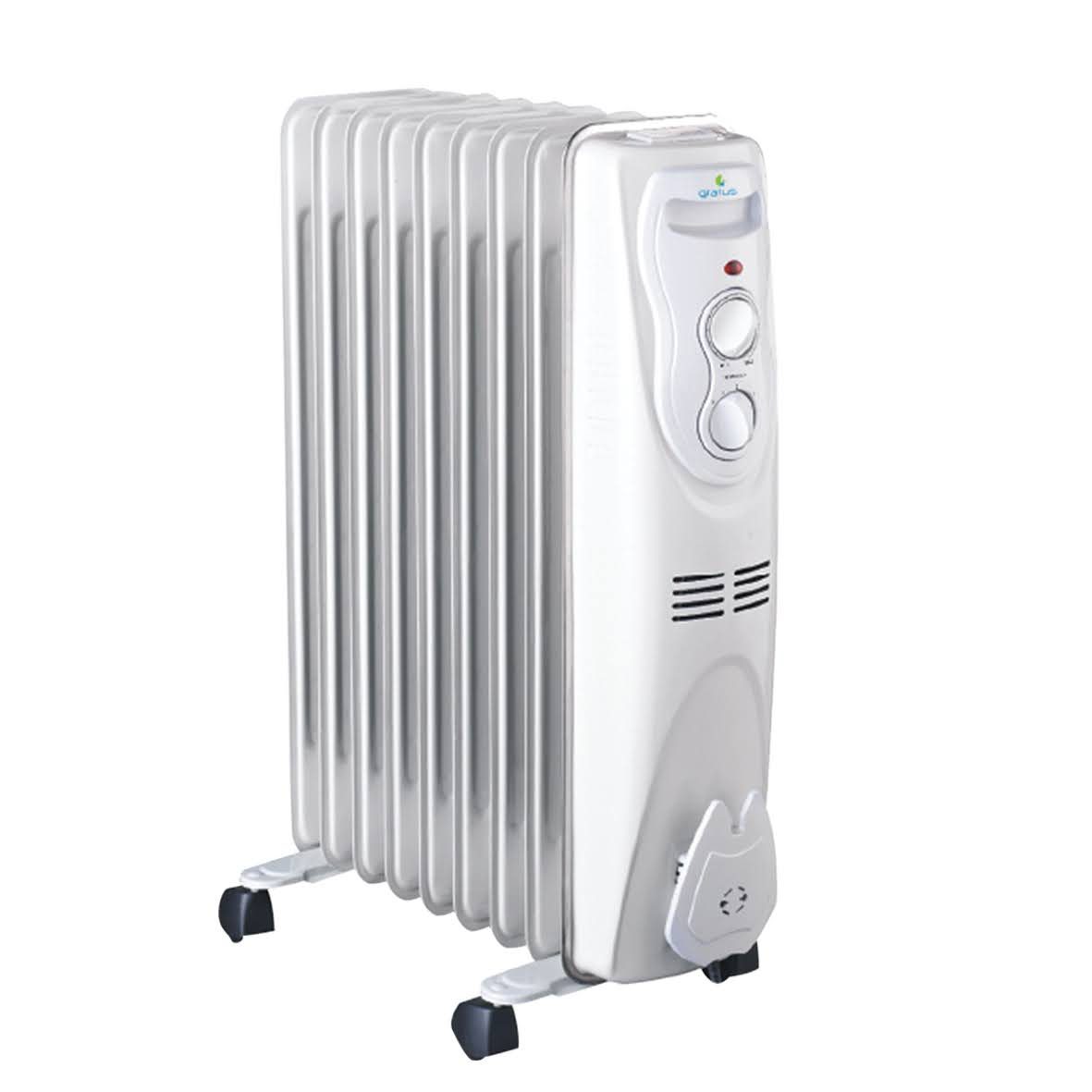 Gratus 2000W 9 Fins Oil Filled Heater (White) – GOH0920TC image 5