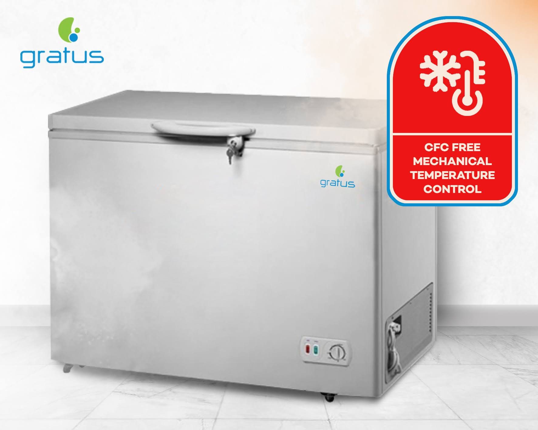 Gratus 350L Tropicalized Chest Freezer with Internal LED image 5