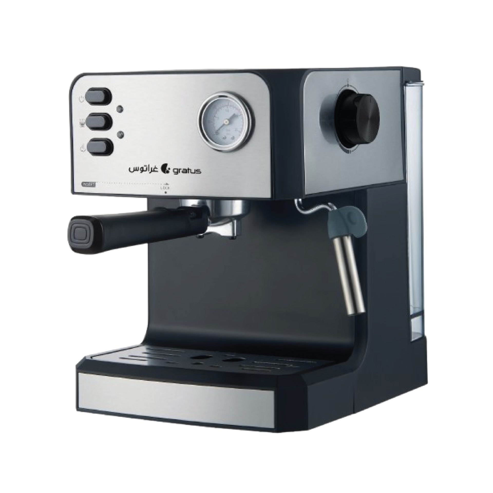 Gratus Semi-Automatic Espresso Coffee Machine | 20 Bar Pump | 850W | Smart Touch Screen | GCM620DXFS - Expresso Machine by Gratus