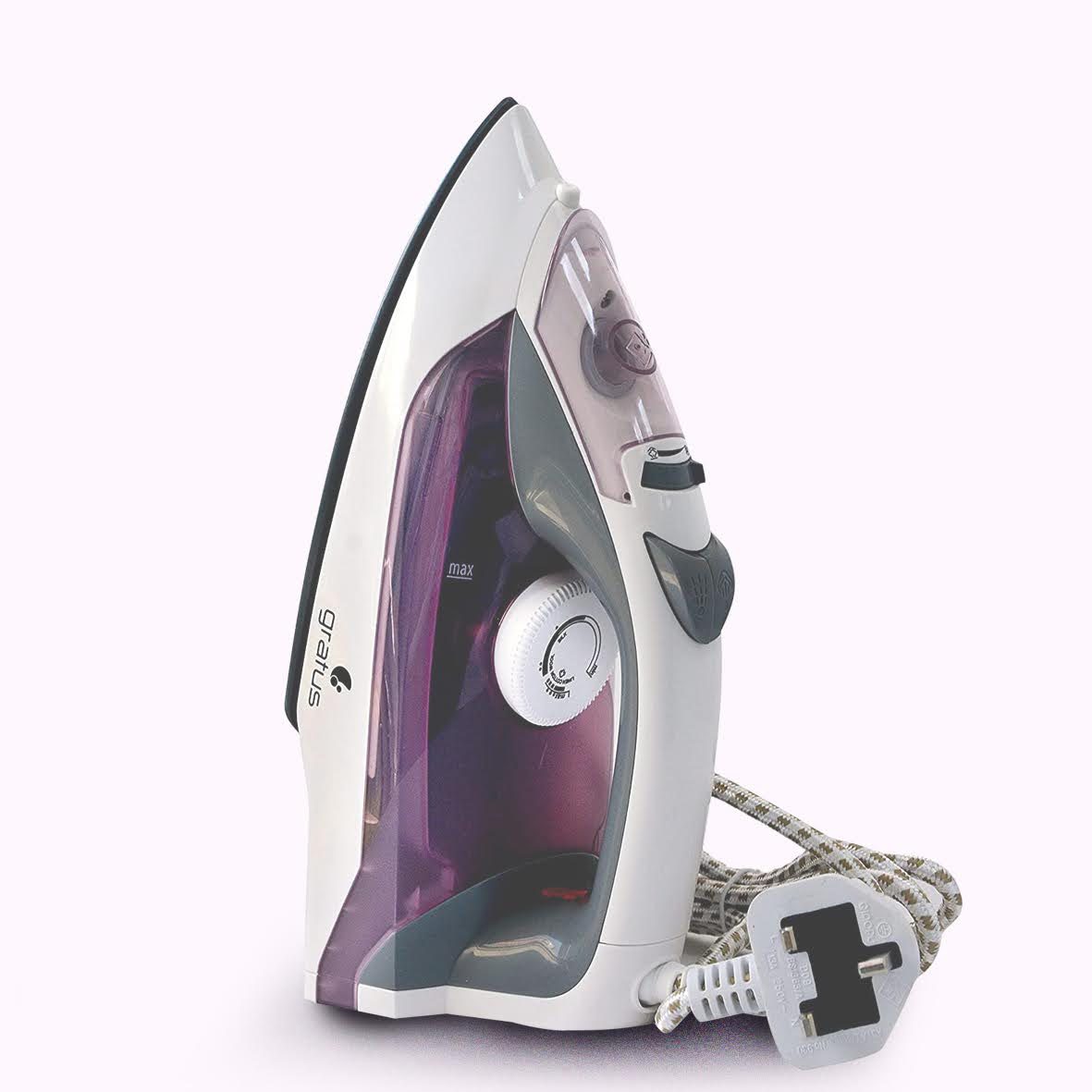 Gratus 1600W Steam Iron with Ceramic Soleplate – GSI1600UC image 6