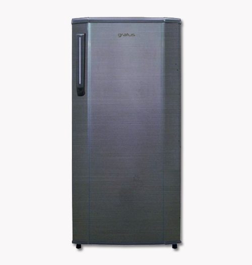 Gratus 190L Direct Cool Single Door Refrigerator Silver - Refrigerator by Gratus