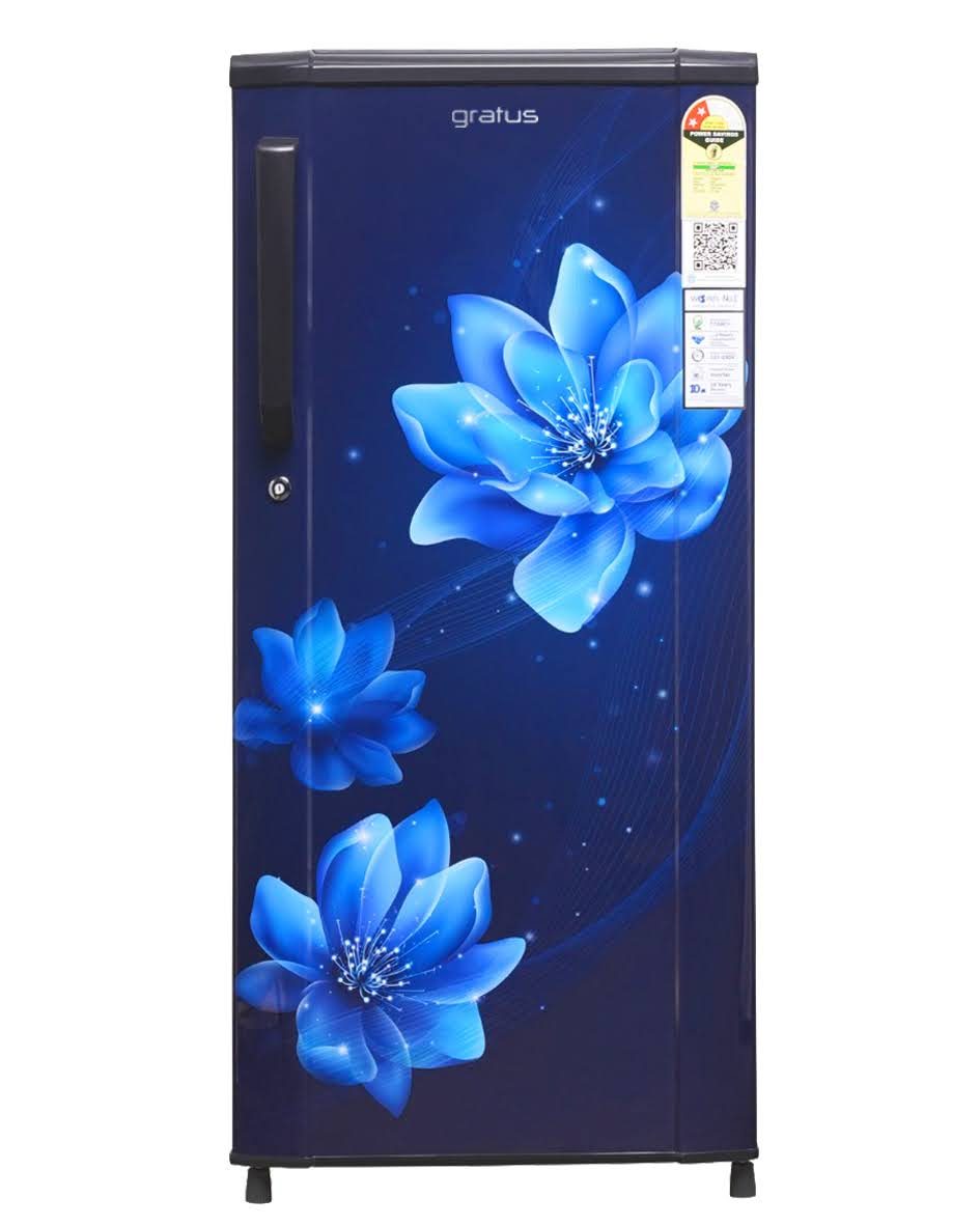 Gratus GDCR246RHI Direct Cool Single Door Refrigerator – Red Opal - Refrigerator by Gratus