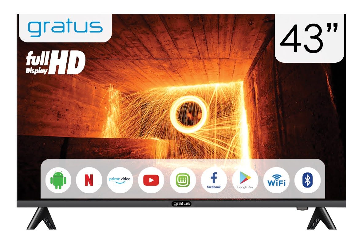 Gratus 43" Edgeless Full HD Smart LED TV with Android 11 image 5