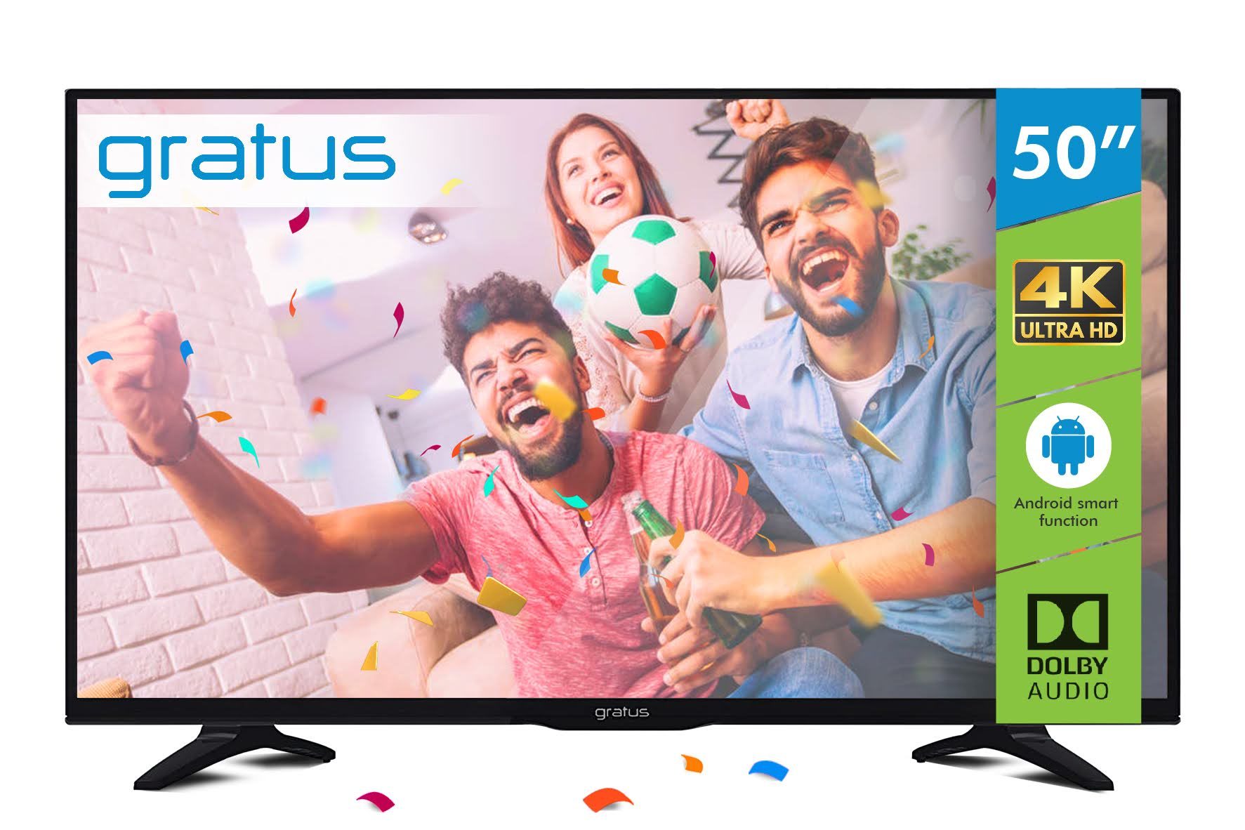 Gratus 50 Inch UHD 4K Smart LED TV with Android 11.0 product detail image