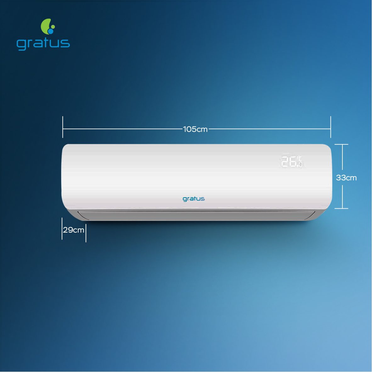GRATUS 2.5 Ton Split Air Conditioner ROTARY TYPE image 8