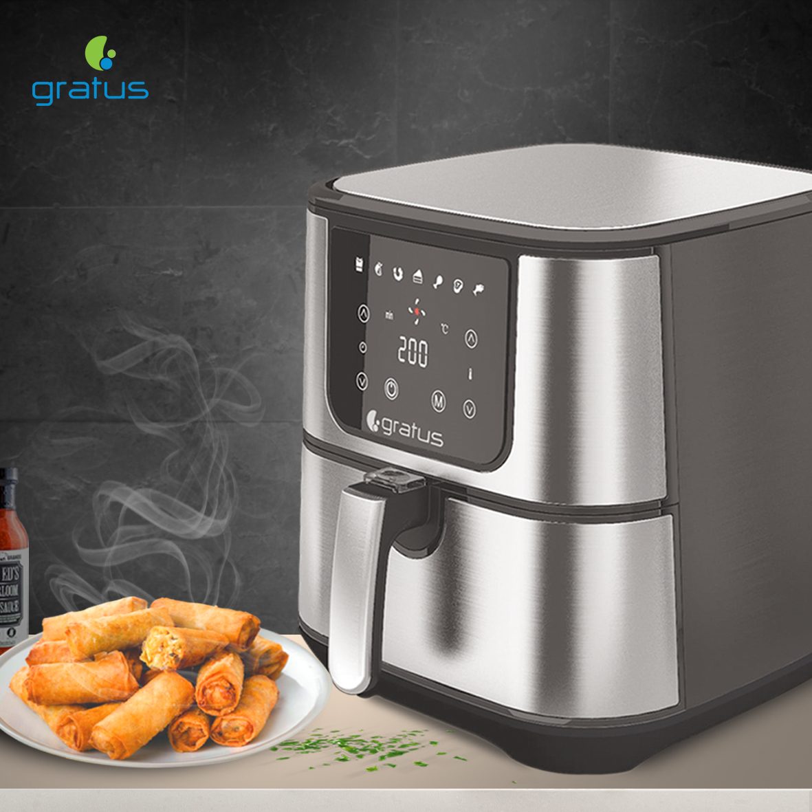 Gratus Digital 5.5L Air Fryer - Oven by Gratus