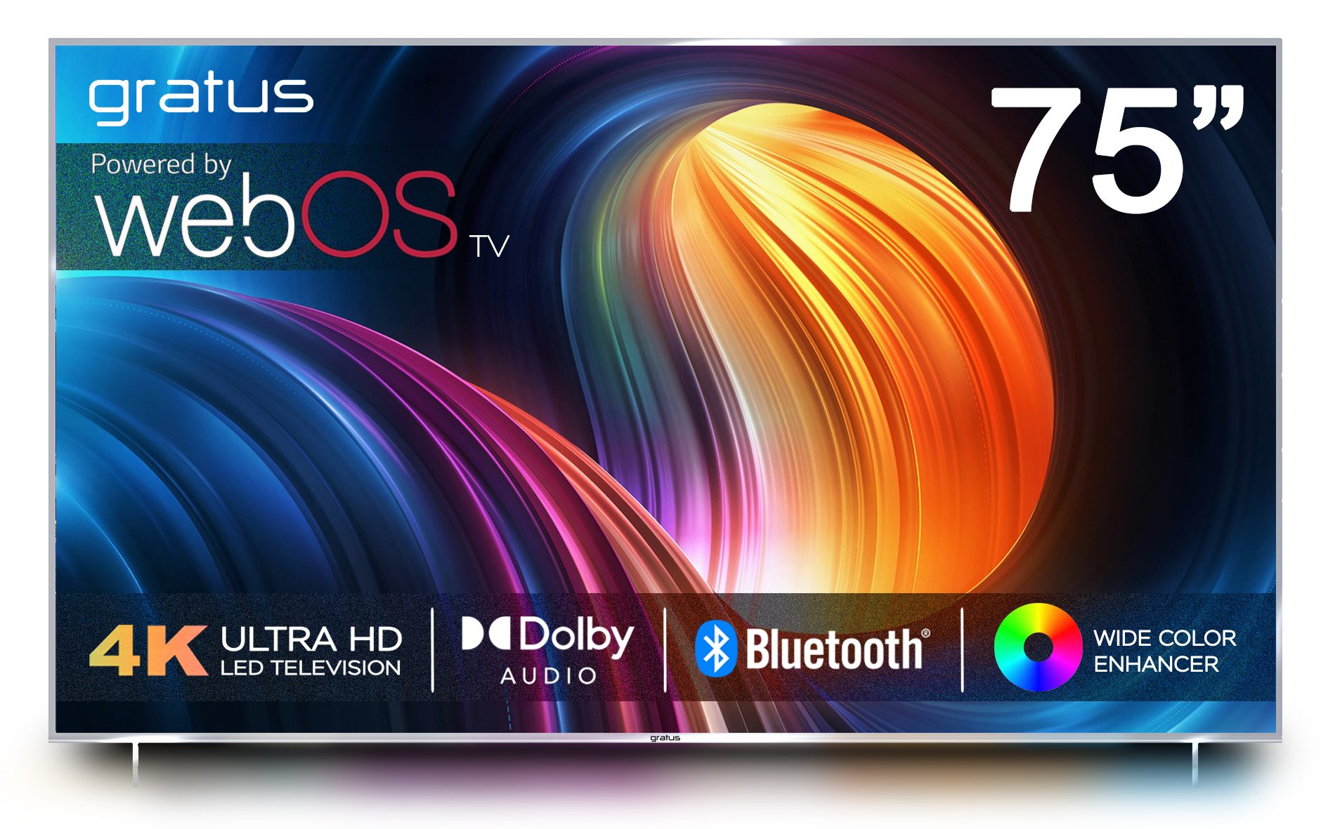Gratus WebOS Powered 4K UHD 75" LED Smart TV with ThinQ AI - Television by Gratus