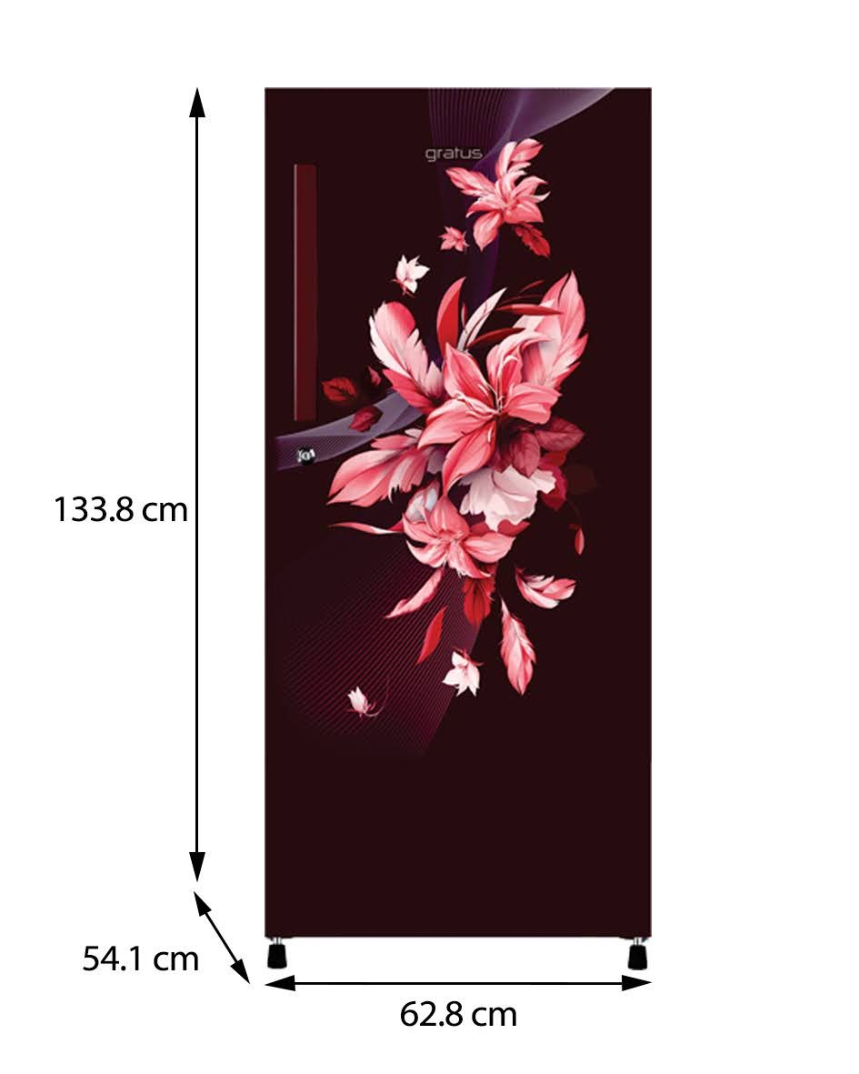 Gratus GDCR276RHI Direct Cool Single Door Refrigerator image 4